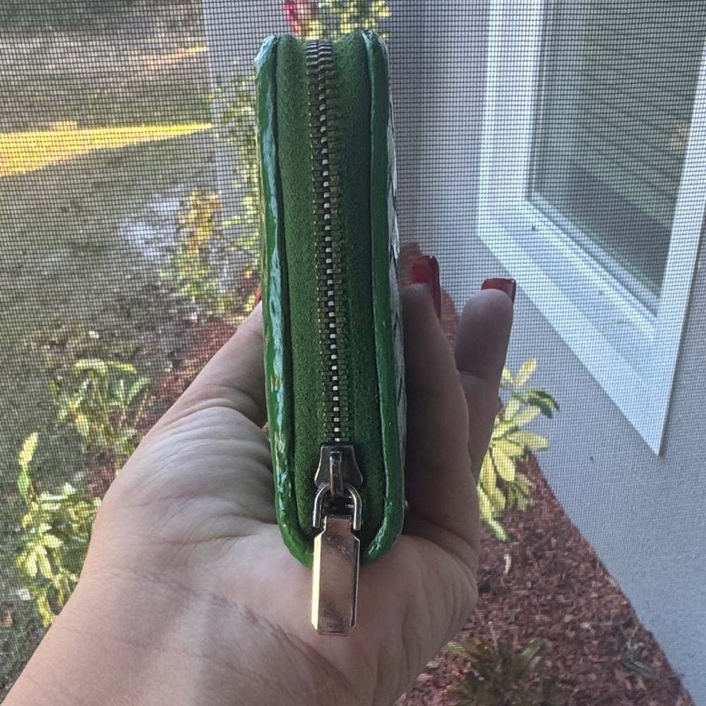 Bottega green zippy wallet - Picture 4 of 9